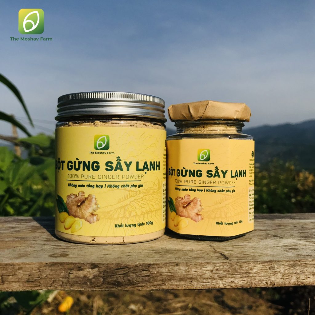 Sản phẩm bột gừng sấy lạnh Moshav Farm