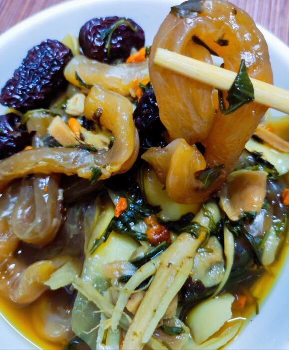 gân đà điểu sấy khô