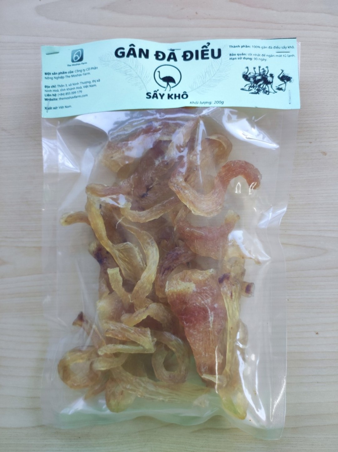 gân đà điểu sấy khô